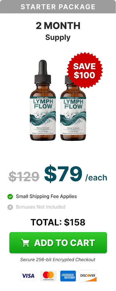 Lymph Flow Buy 2 Bottles Starter Pack $79