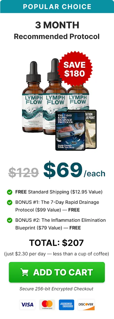 Lymph Flow Buy 3 Bottles Popular Choice $59 per bottle
